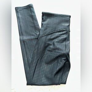 SPANX Tights Black Rainbow Metallic Dot Size Small